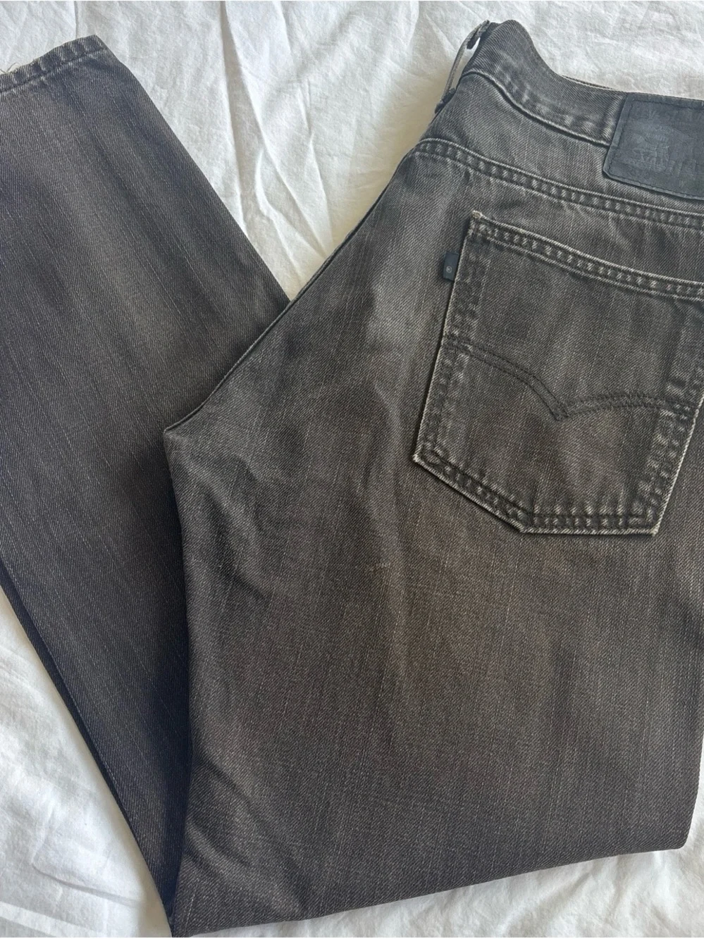 Levi's Men's Dark Charcoal Straight Jeans